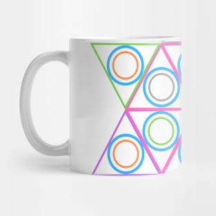 Triangle & Circle Star Texture Mug